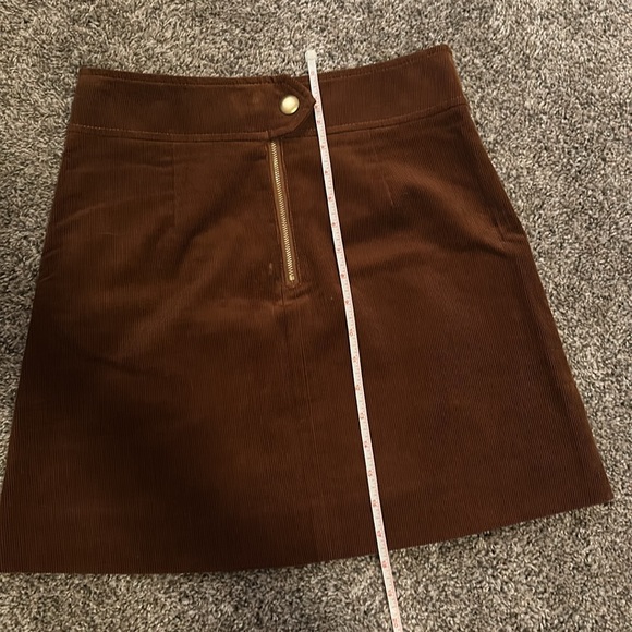 J CREW BROWN CORDUROY SKIRT SIZE 0 - Picture 8 of 8